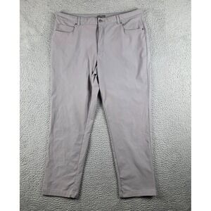 VRST Limitless Pants Mens 40x32 (38x30) Gray 4 Way Stretch Slim Fit Casual